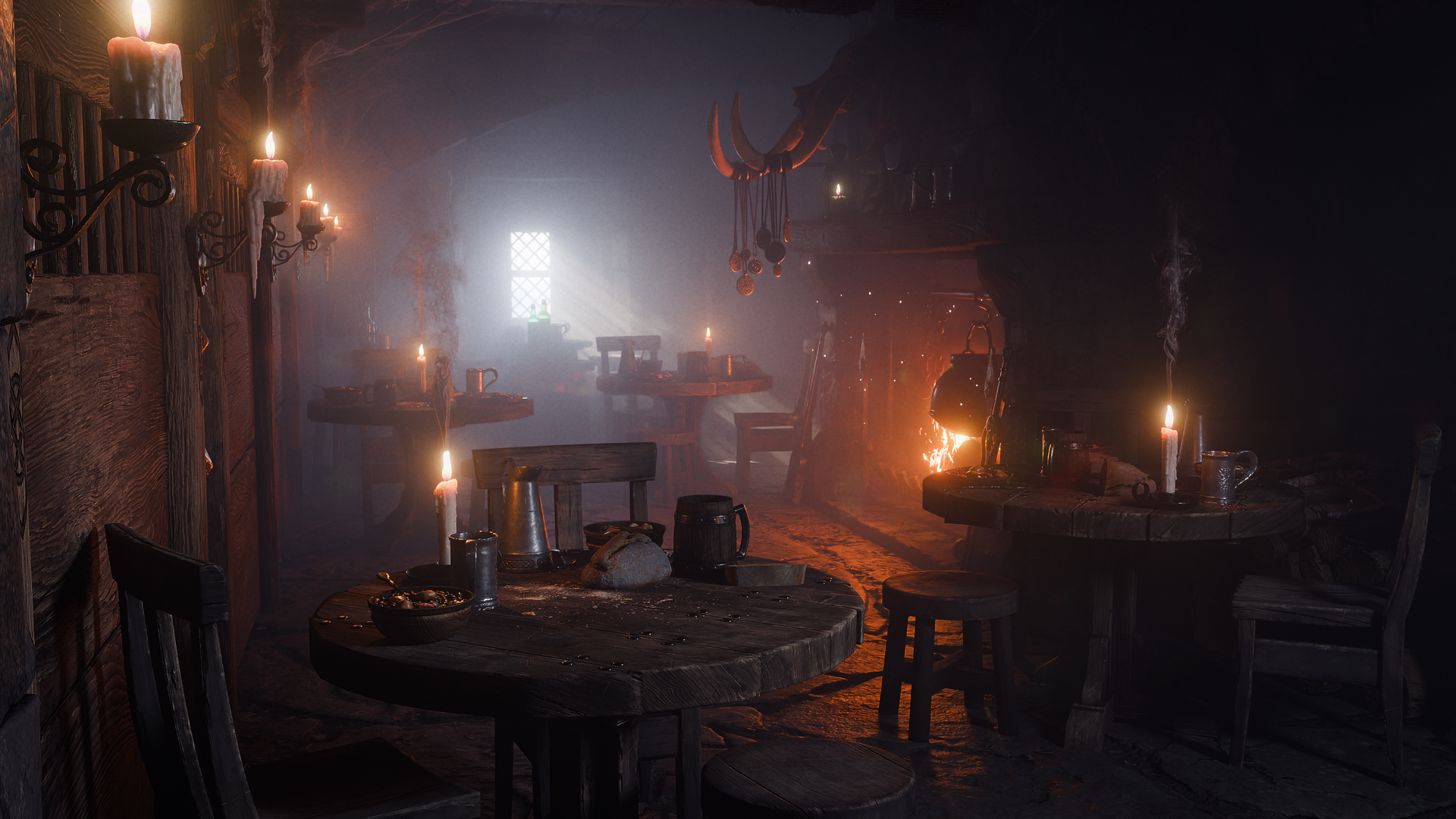 Auberge médiévale - Rendu Blender
