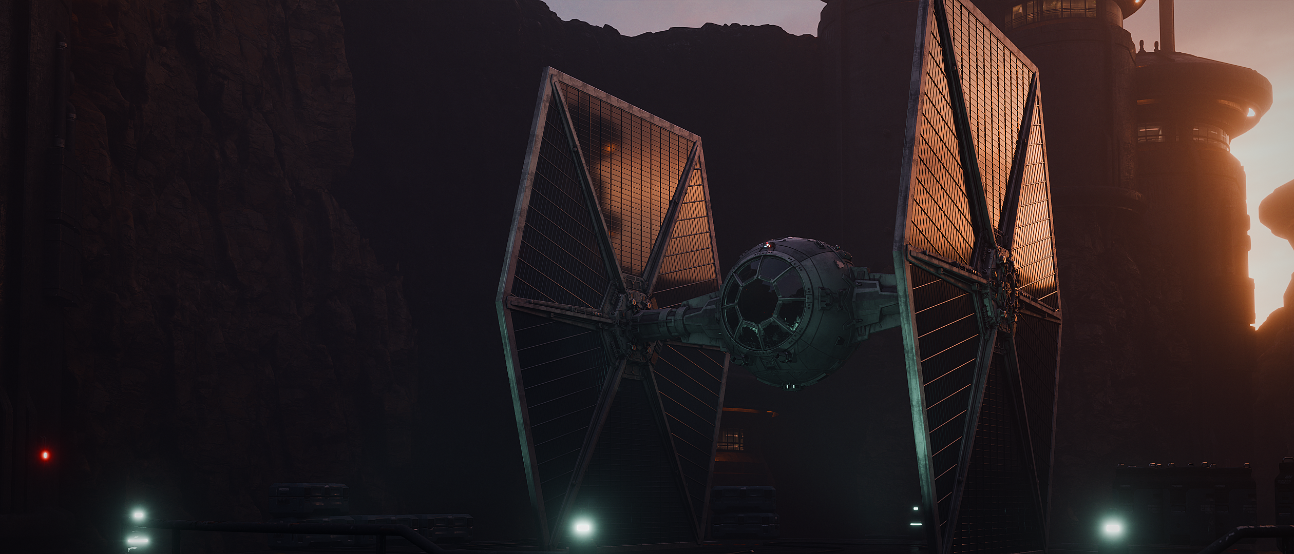 TIE Fighter - Rendu Blender